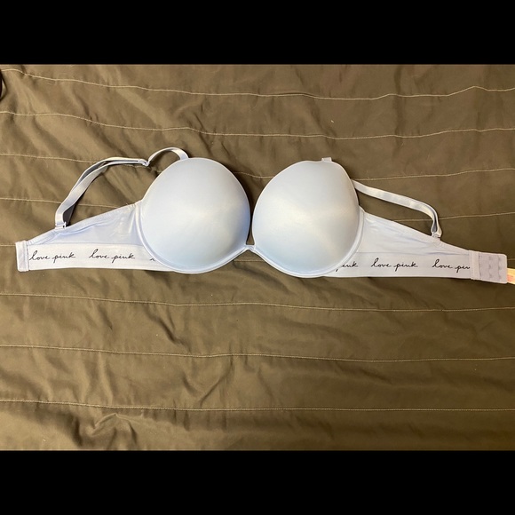 light blue victoria secret push up bra